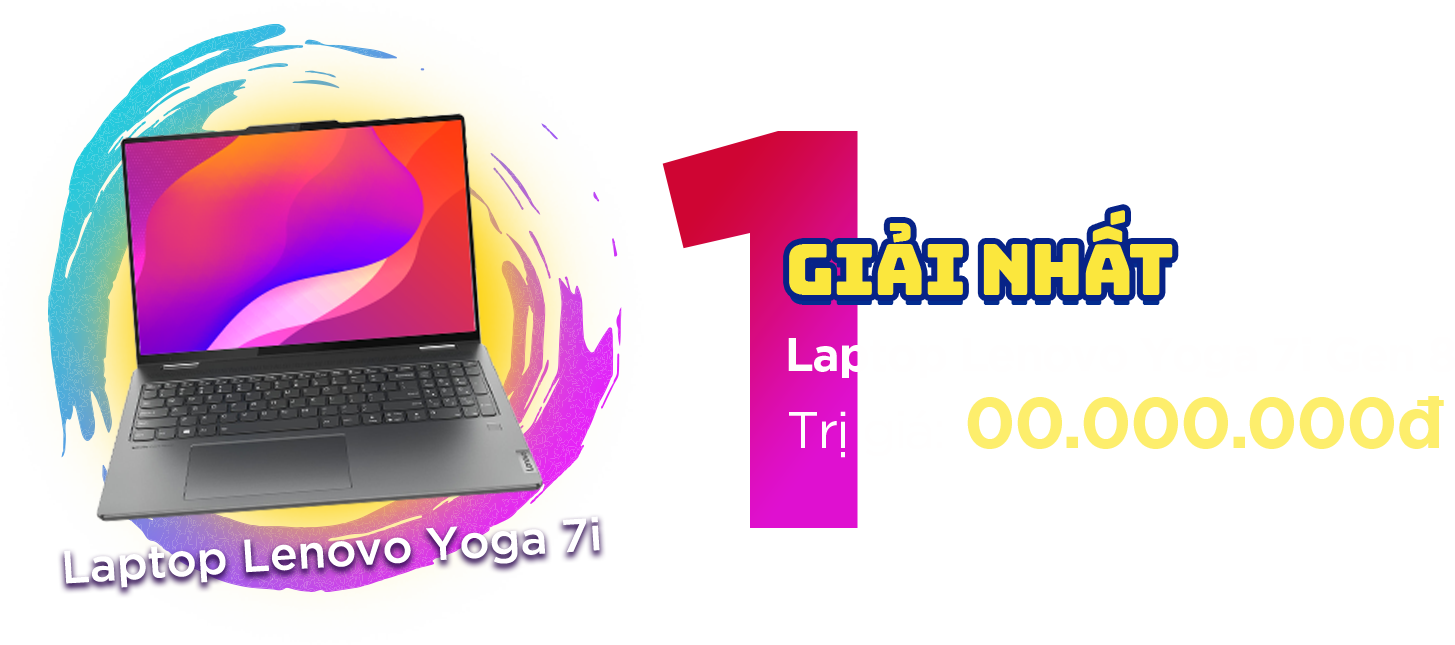 Giải Nhất - Laptop Lenovo Yoga Slim 7i Carbon